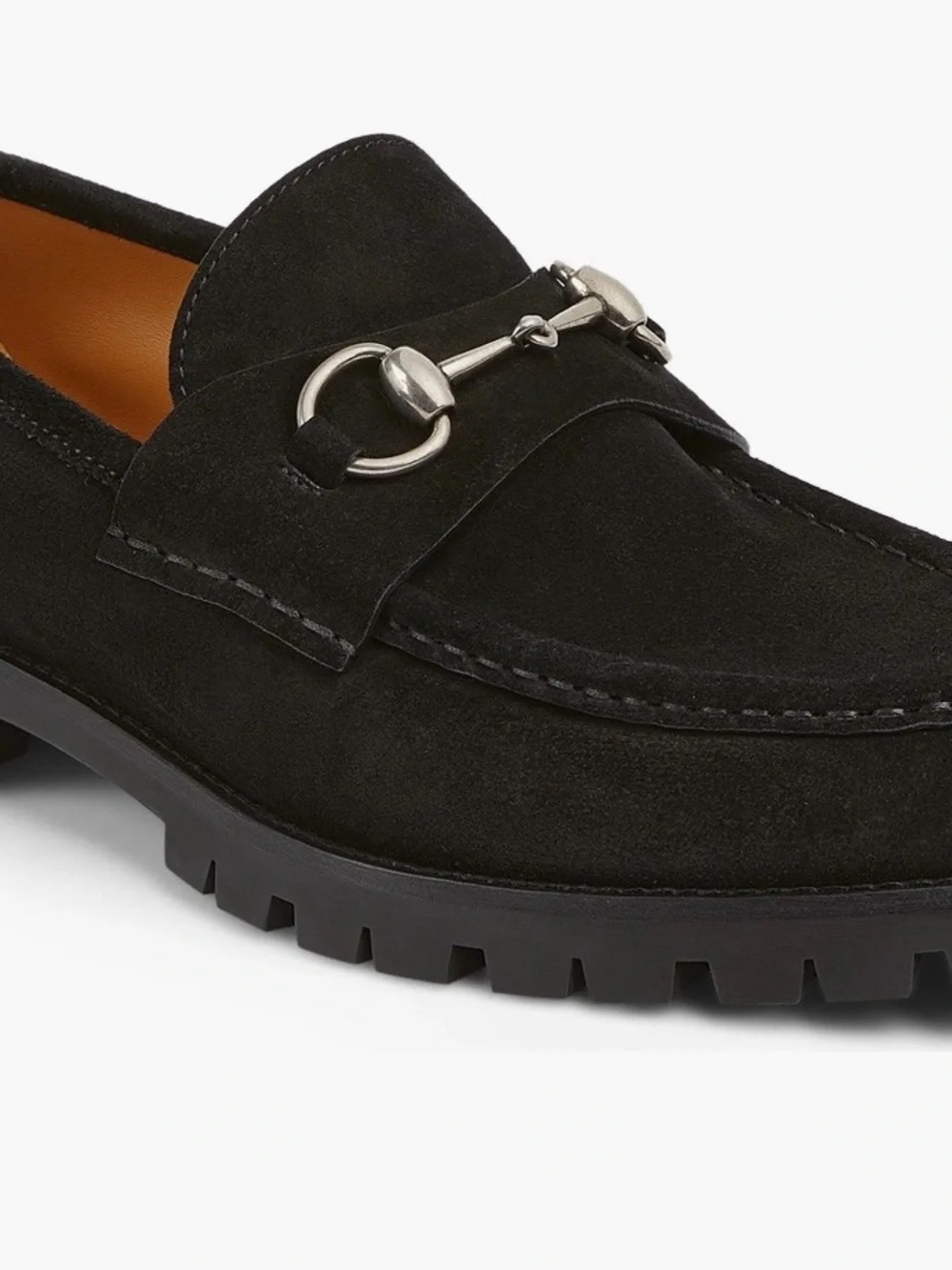 Gucci Black Suede Horsebit Silke Loafer, Men’s size 8 men’s